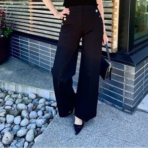 Spanx Black Wide-Leg Pants